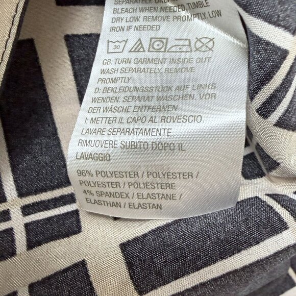 SUSAN GRAVER Womens Top Large Black Tan Plaid Button Up Shirt Long Sleeve NWOT - Picture 10 of 10